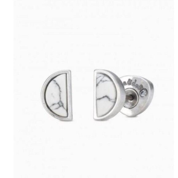 Stella & Dot | Retired Howlite Stone Deja Vu Reversible Stud Earrings - Picture 4 of 7